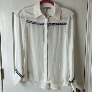 BCBGeneration tweed blouse BNWT